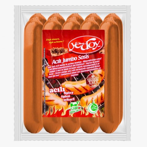 Yedoy Jumbo Würstchen Scharf 1 kg