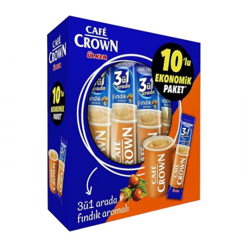 Ülker Cafe Crown 3in1 Haselnuss 10-er