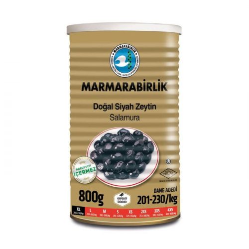 Marmarabirlik Schwarze Oliven (mega) 800 gr 