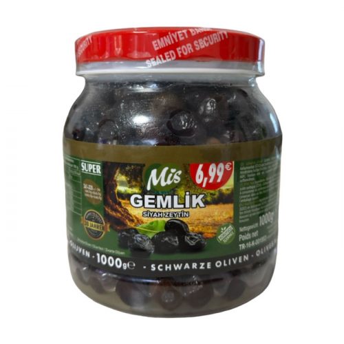 MİS Schwarze Oliven (Süper) 1kg 